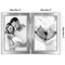 Americanflat Hinged Picture Frame with Wide, Beveled Molding and Shatter-Resistant Glass - Modern Metal Picture Frame Displays Two Photos - Elegant Photo Frames for Tabletop Display